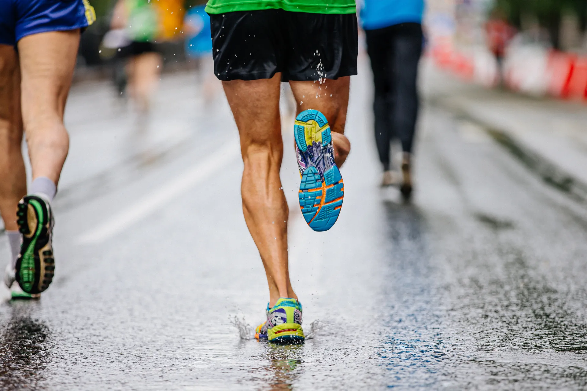 Man tränar för swimrun