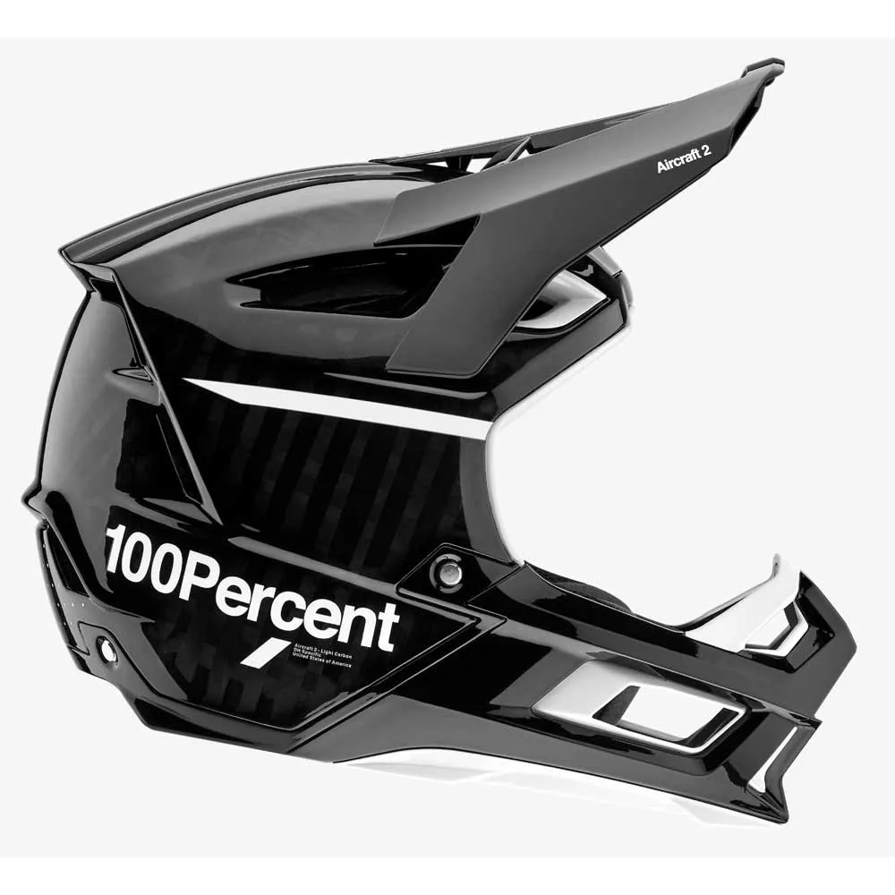 100% Aircraft 2 Downhillhjälm, Black / white 100% Aircraft 2 Downhillhjälm, Black / white