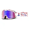100% Barstow Mirror Glasögon, Death spray, Red / Blue Mirror/CAT2
