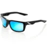 100% Daze Spegelsolglasögon, Matte black, Hiper Blue Multilayer Mirror/CAT3