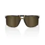 100% Eastcraft Soft Tact Black Soft Gold Mirror Hiper Lens Solglasögon unisex, Black / gold, One Size