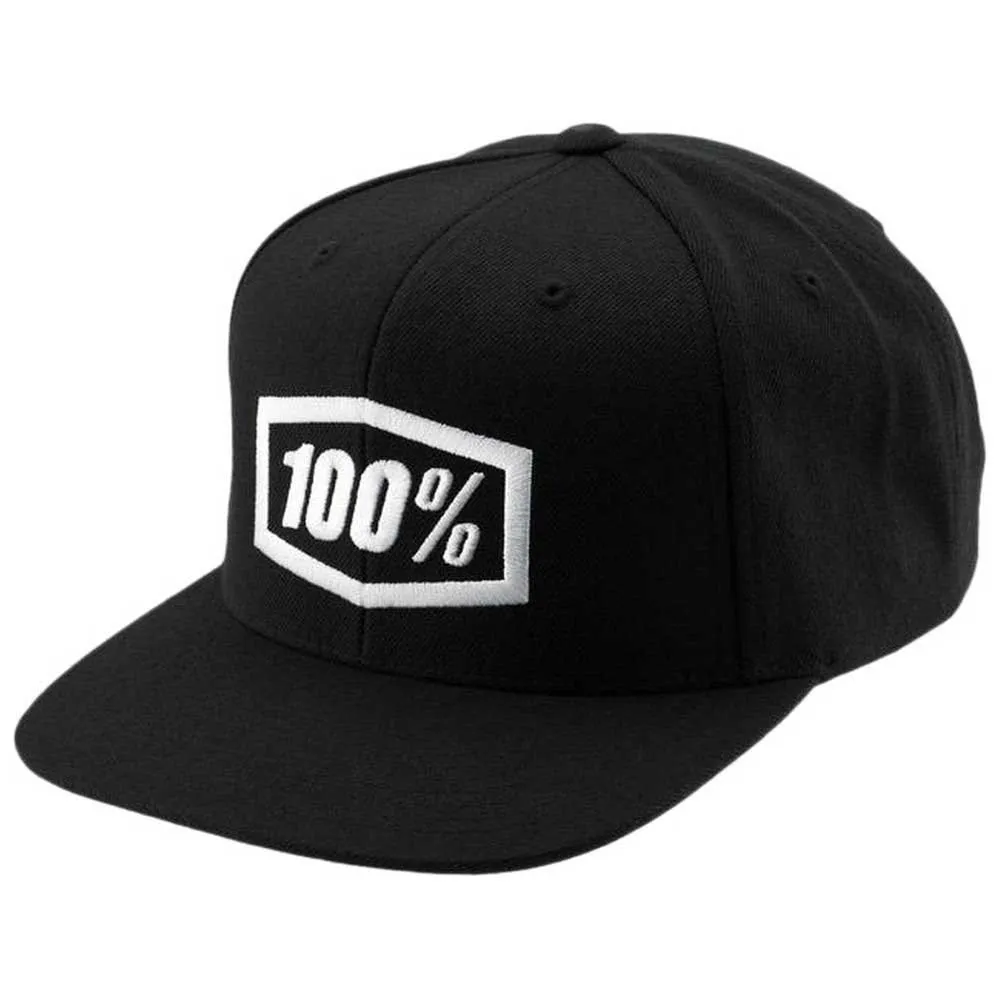 100% Essential Snapback Keps, Black