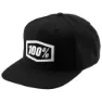 100% Essential Snapback Keps, Black