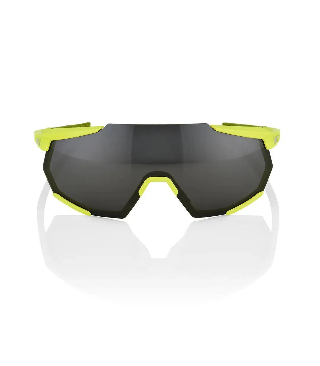100% Eyewear Racetrap Soft Tact, Banana Black Mirror Lens 100% Eyewear Racetrap Soft Tact, Banana Black Mirror Lens