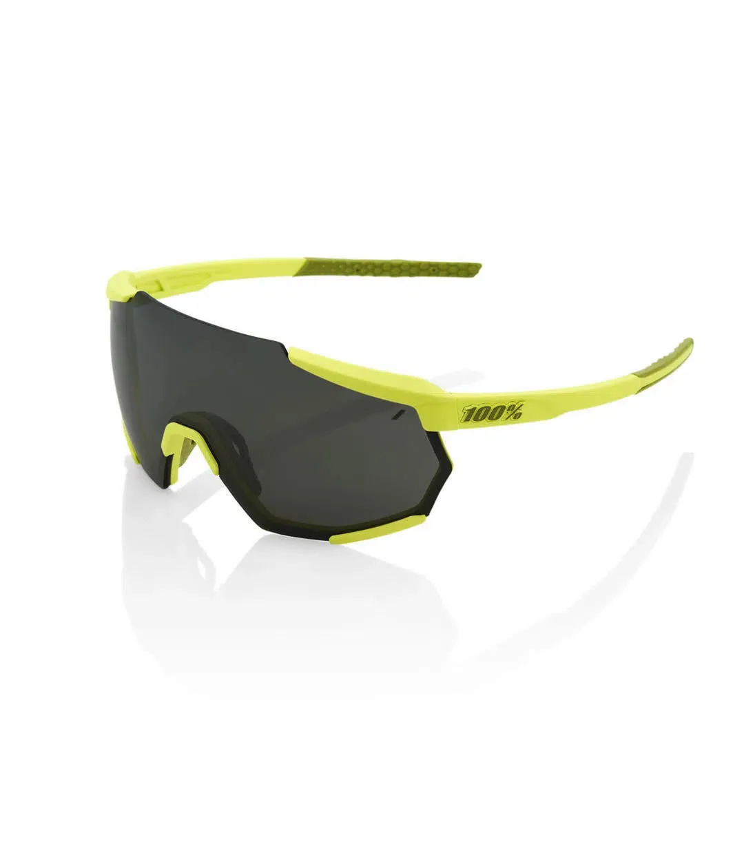 100% Eyewear Racetrap Soft Tact, Banana Black Mirror Lens 100% Eyewear Racetrap Soft Tact, Banana Black Mirror Lens