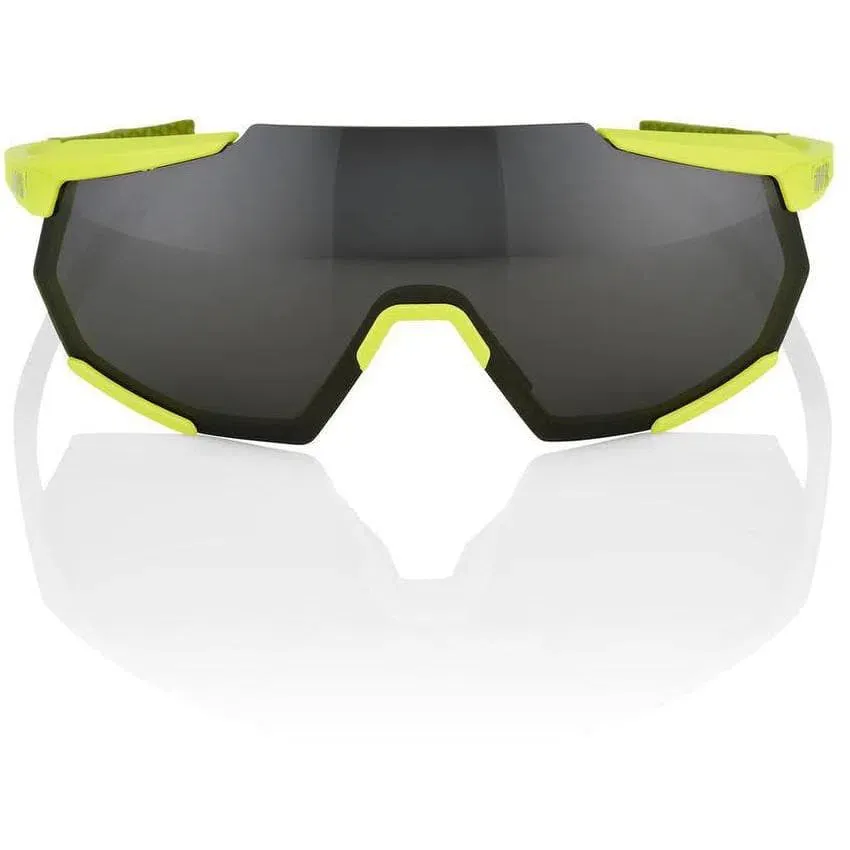 100% Eyewear Racetrap Soft Tact, Banana Black Mirror Lens 100% Eyewear Racetrap Soft Tact, Banana Black Mirror Lens