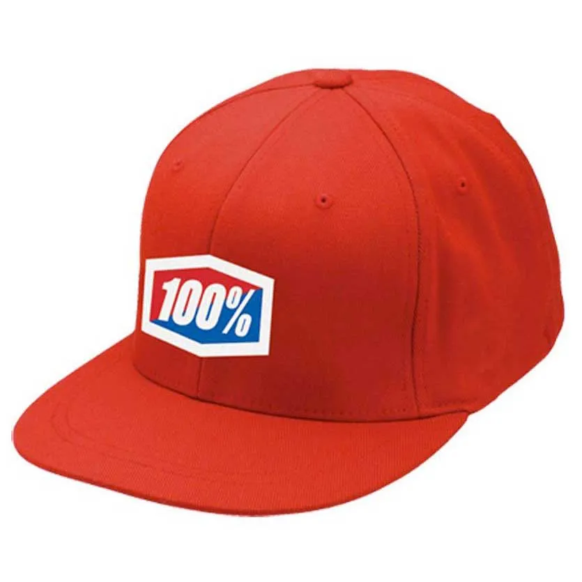 100% Icon Flexfit Keps, Red