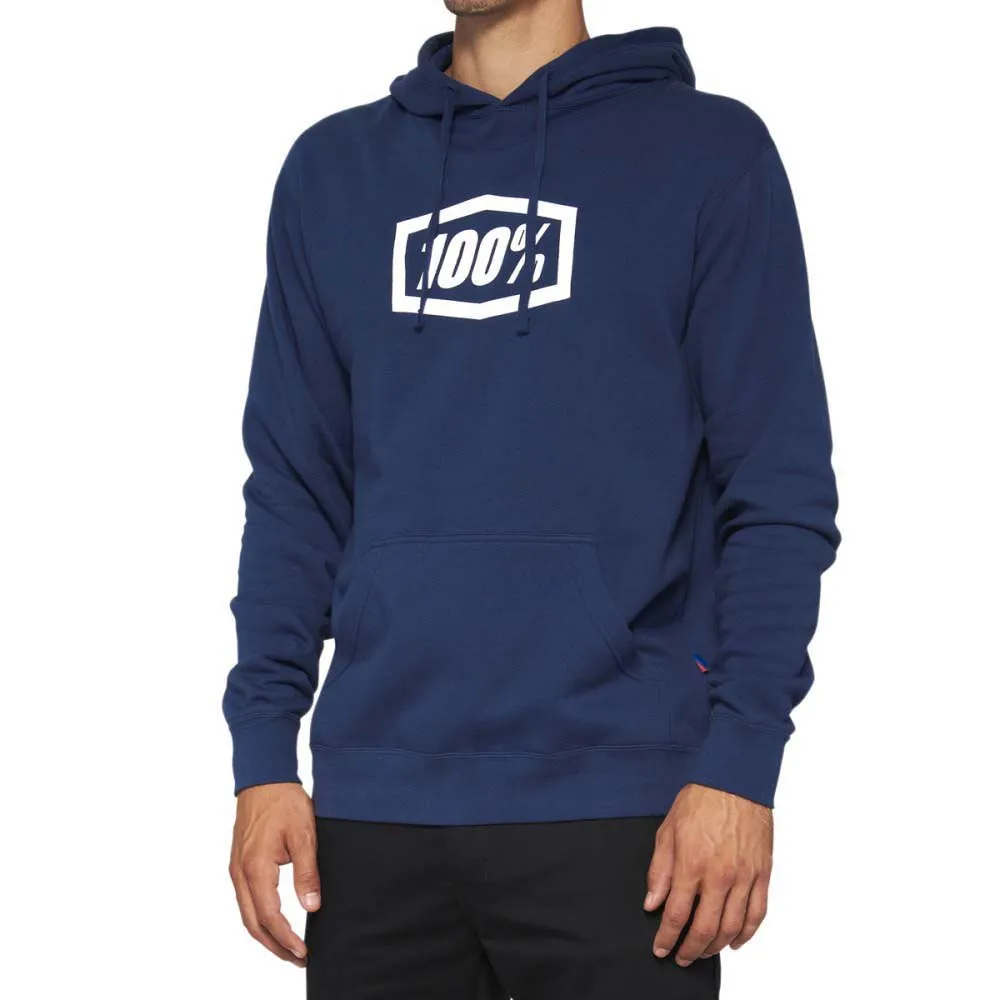 100% Icon Tröja Med Huva, Navy, S