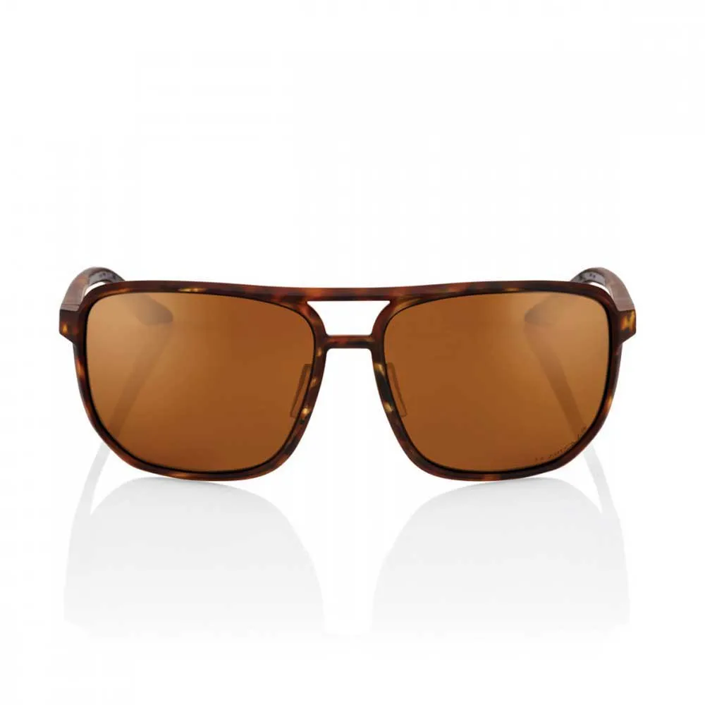 100% Konnor Polariserade Solglasögon, Soft tact havana, Bronze Peakpolar/CAT3