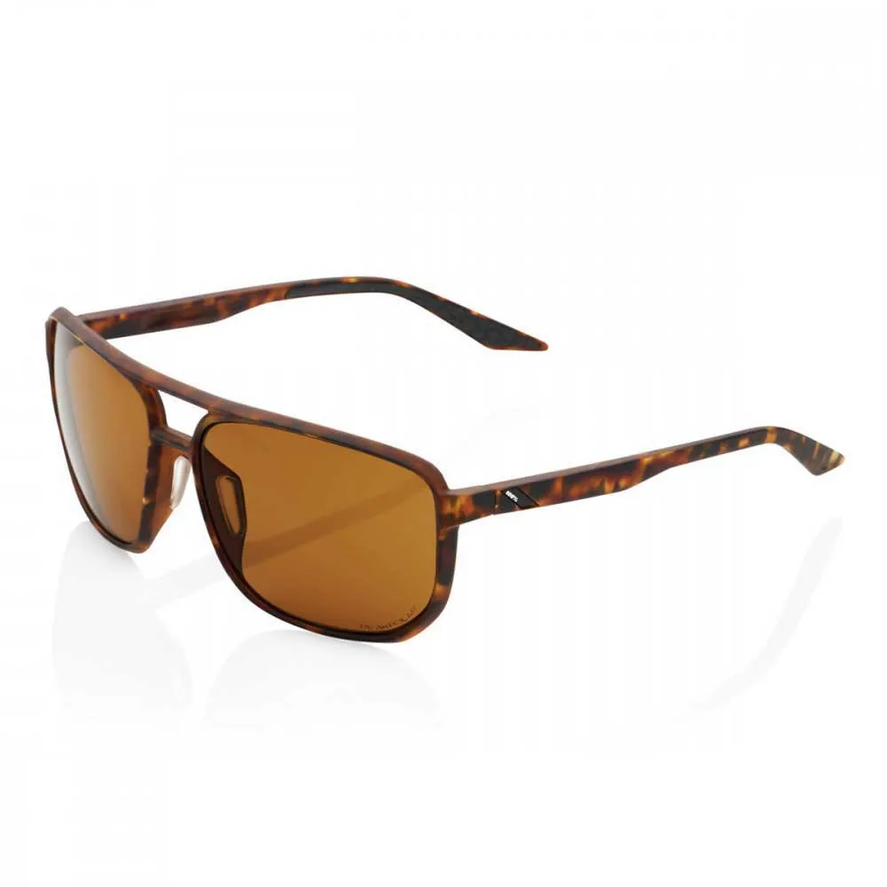 100% Konnor Polariserade Solglasögon, Soft tact havana, Bronze Peakpolar/CAT3