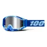 100% Racecraft Plus Mirror Glasögon, Rodion, Injected Silver Flash Mirror Lens/CAT3