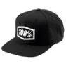 100% Snapback Essential Corpo Keps, Black