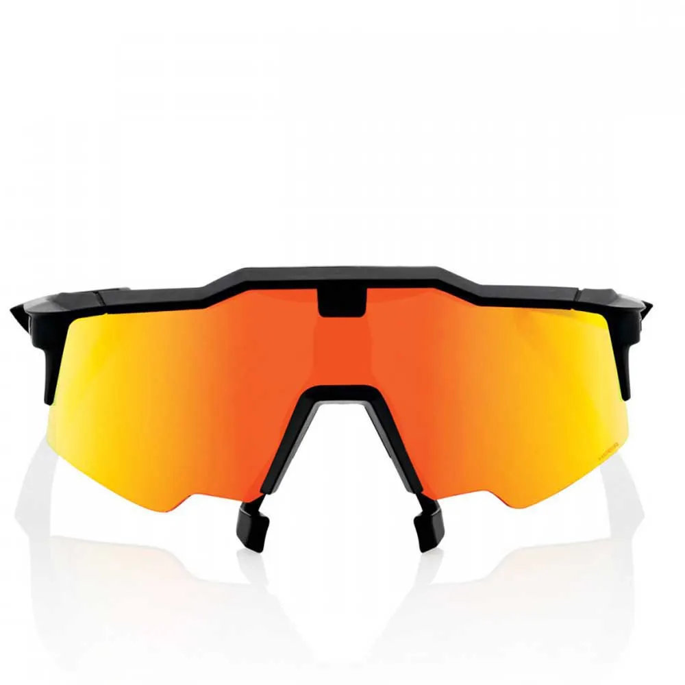 100% Speedcraft Air Solglasögon, Soft tact black, Hiper Red Multilayer/CAT3