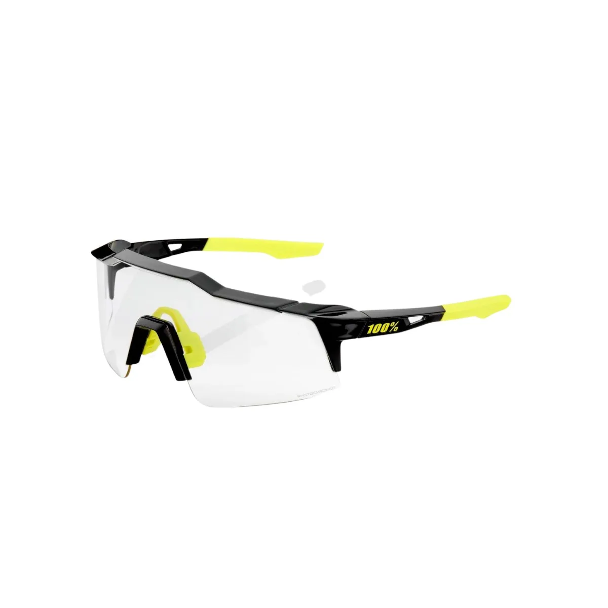 100% SPEEDCRAFT Glasses, Gloss black, Photochromic Mirror/CAT1-3