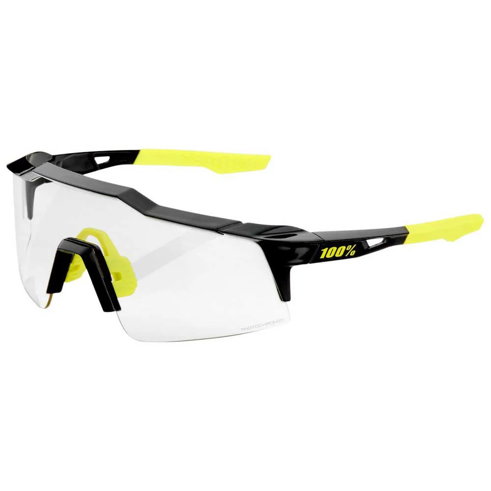 100% Speedcraft Sl Foto Kromatiska Solglasögon, Gloss black, Clear-Black Photochromic/CAT1-3 100% Speedcraft Sl Foto Kromatiska Solglasögon, Gloss black, Clear-Black Photochromic/CAT1-3