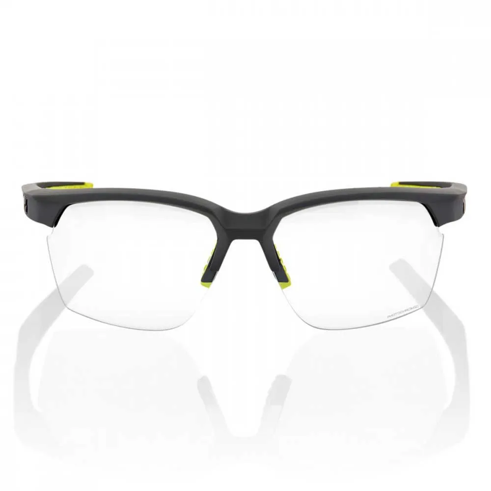 100% Sportcoupe Foto Kromatiska Solglasögon, Soft tact cool grey, Photochromic/CAT0-2