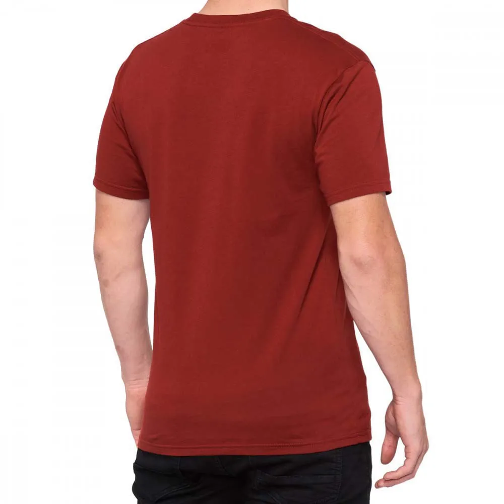 100% Threat T-shirt Med Korta ärmar, Terracotta, XL