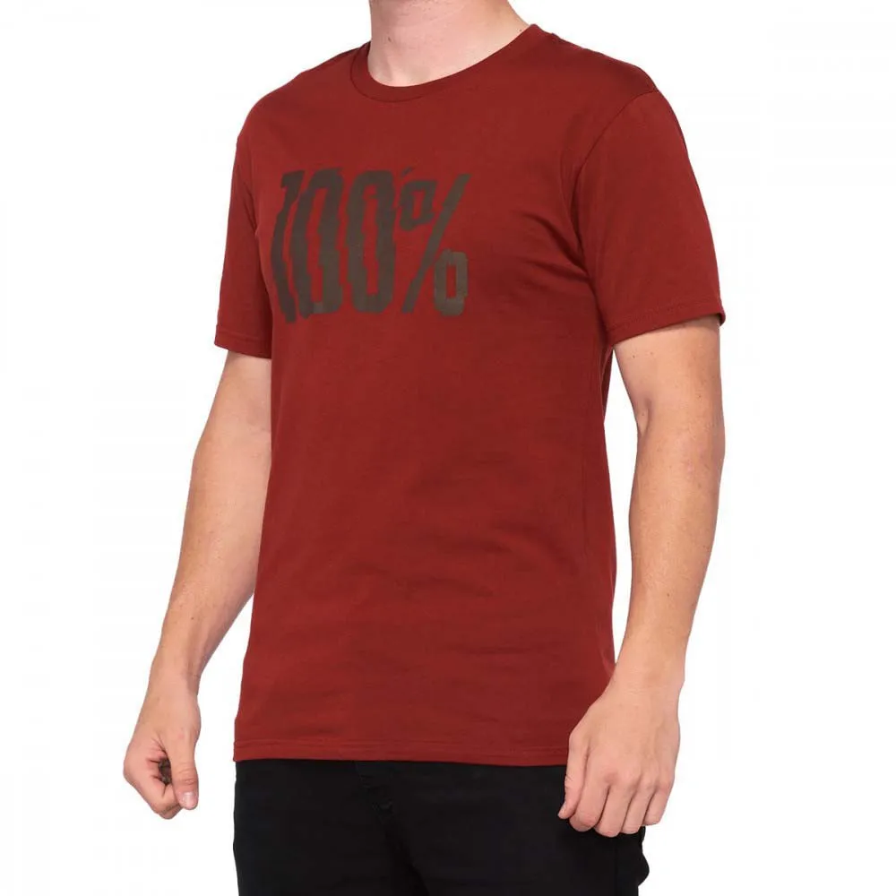 100% Threat T-shirt Med Korta ärmar, Terracotta, XL