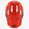 100% Trajecta With Fidlock Downhillhjälm, Cargo fluo red