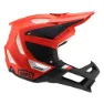 100% Trajecta With Fidlock Downhillhjälm, Cargo fluo red