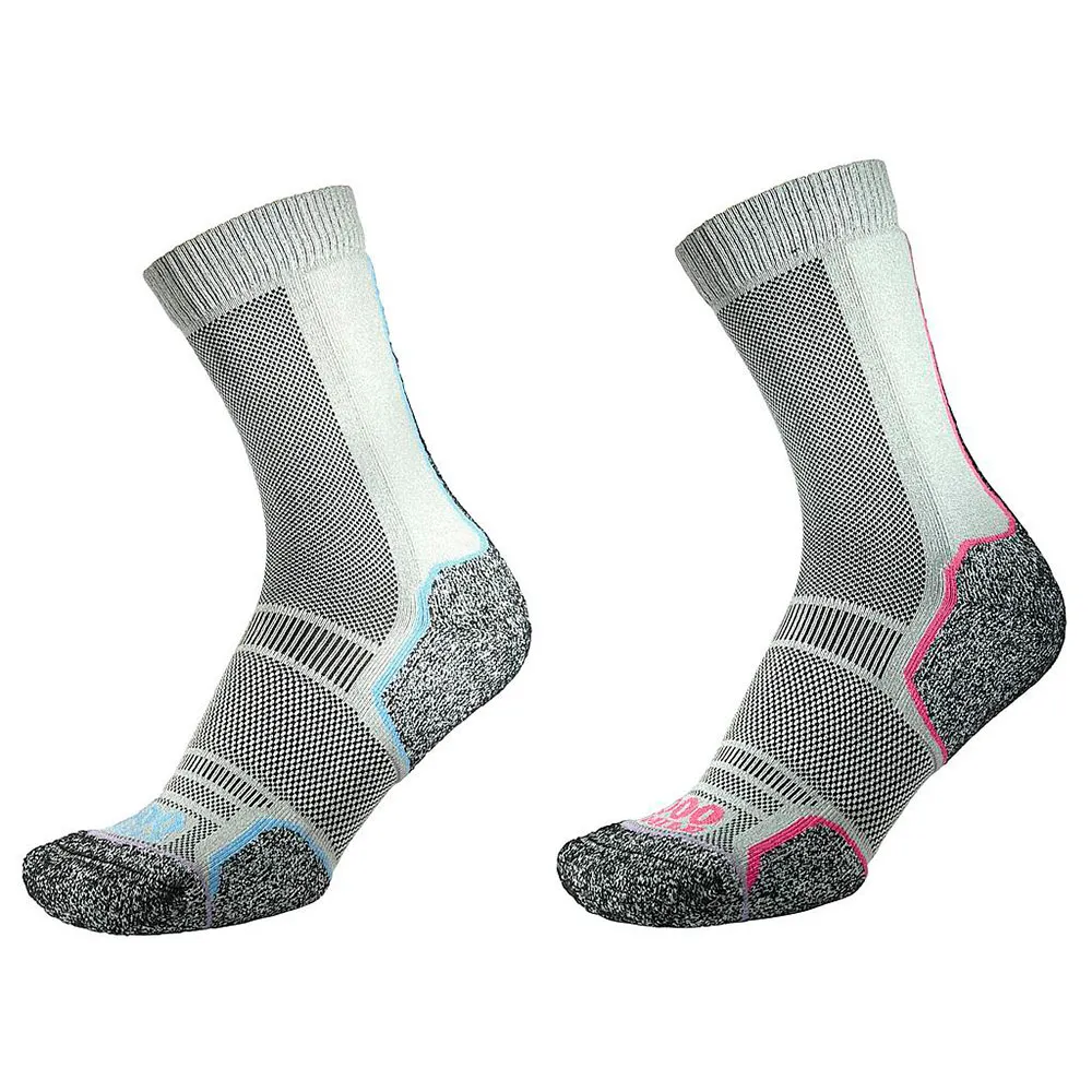 100% Trek Långa Strumpor female, Silver / blue silver / pink