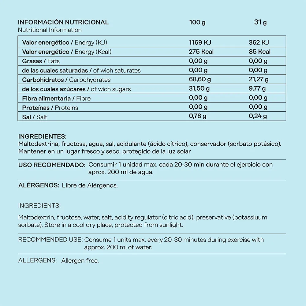 101 Other Level Fructose Gel Level Låda Med Energigeler Neutral Smak 31g 24 Enheter, One size