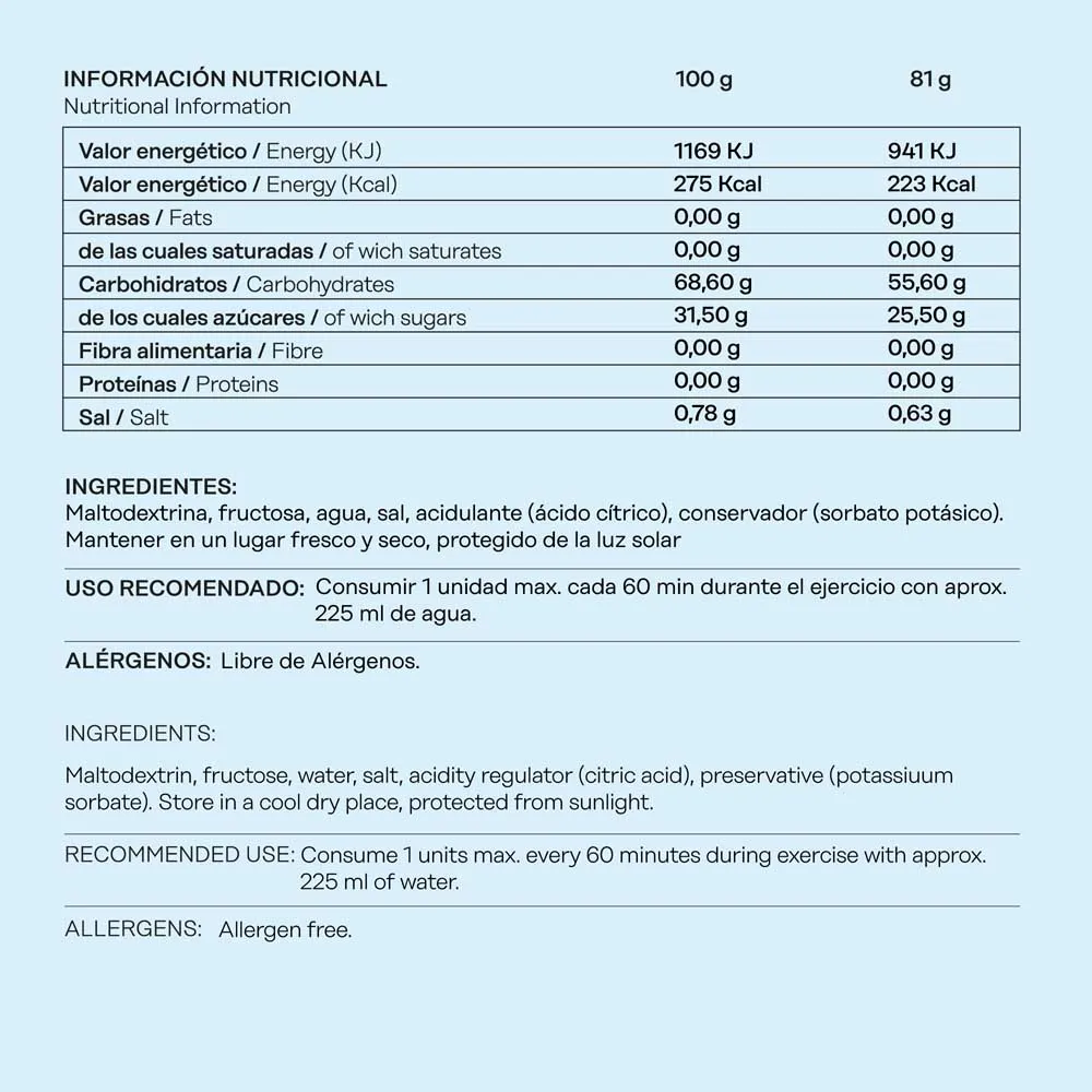 101 Other Level Fructose Gel Level Låda Med Energigeler Neutral Smak 81g 24 Enheter, One size
