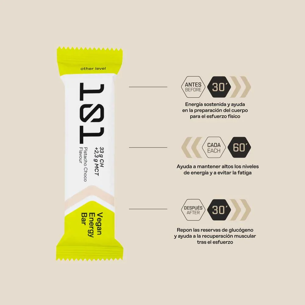 101 Other Level Låda Med Veganska Energibarer Choklad Och Pistasch 51g 30 Enheter, One size