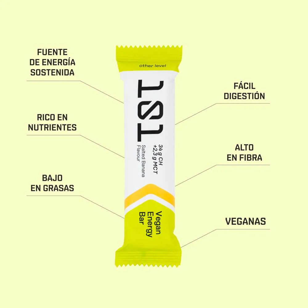 101 Other Level Vegan Energibar Låda Banan 51g 30 Enheter, One size