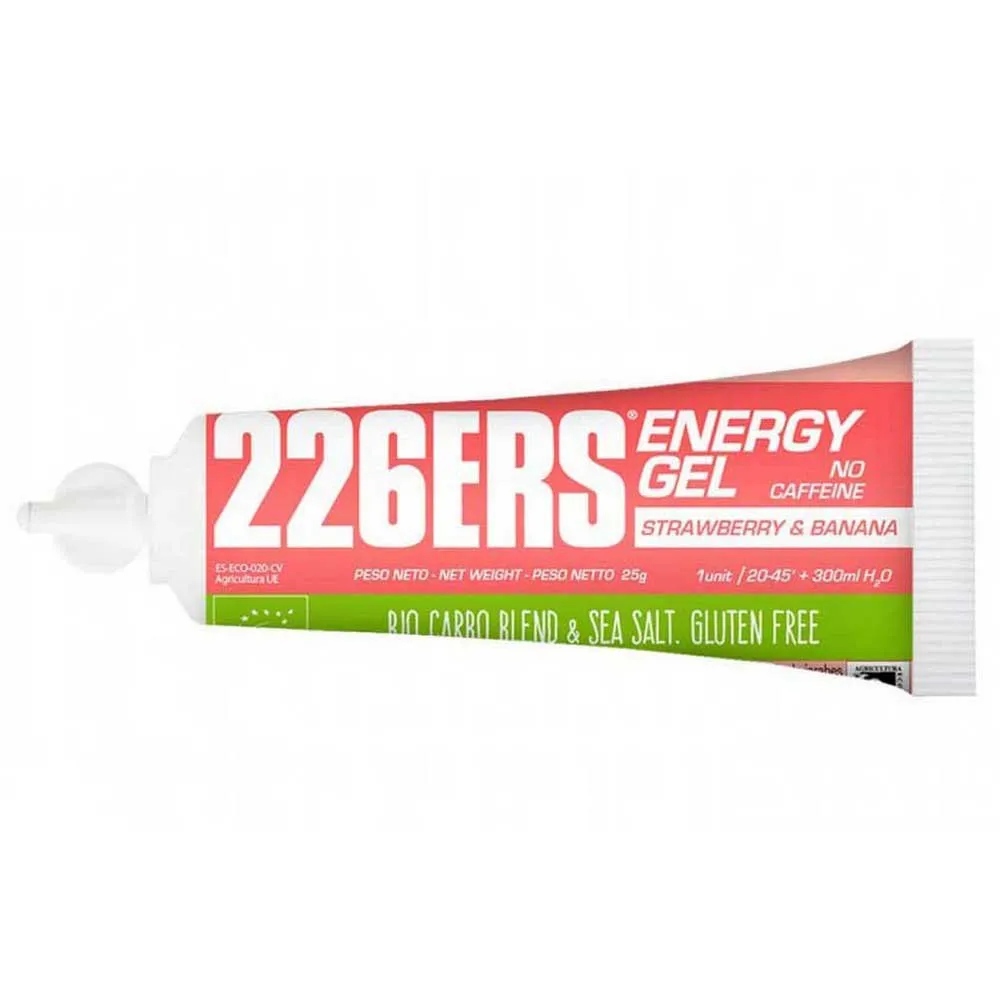 226ERS Bio Låda Med Energigeler Jordgubbe Och Banan 25g 40 Enheter 226ERS Bio Låda Med Energigeler Jordgubbe Och Banan 25g 40 Enheter