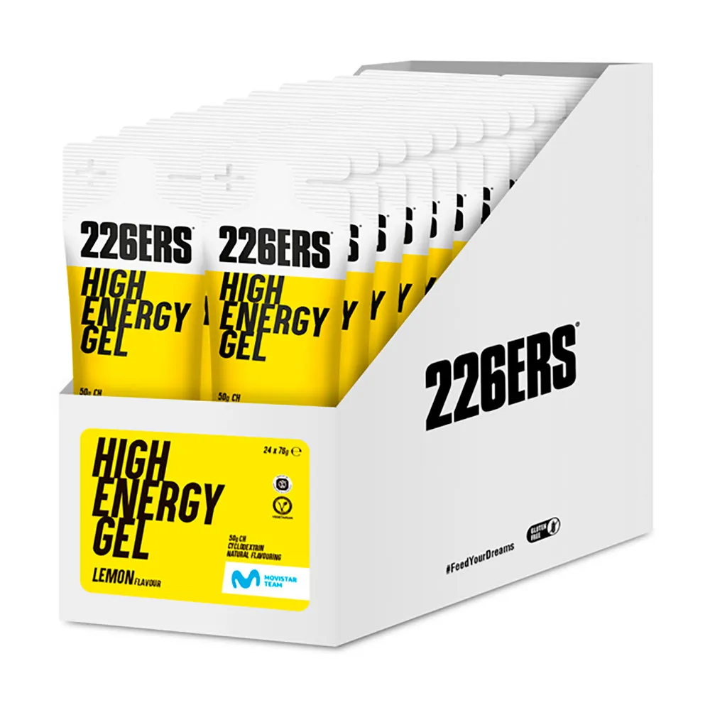 226ERS High Låda Med Energigeler Citron 76g 24 Enheter, Yellow, One Size