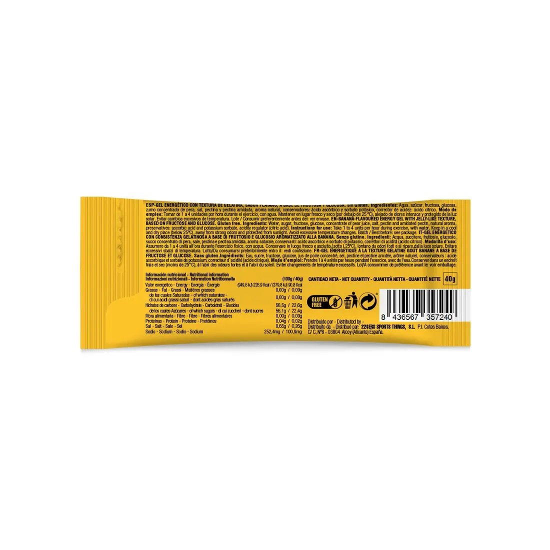 226ERS Hydrajelly Energy Gel, Banana, 40g 226ERS Hydrajelly Energy Gel, Banana, 40g
