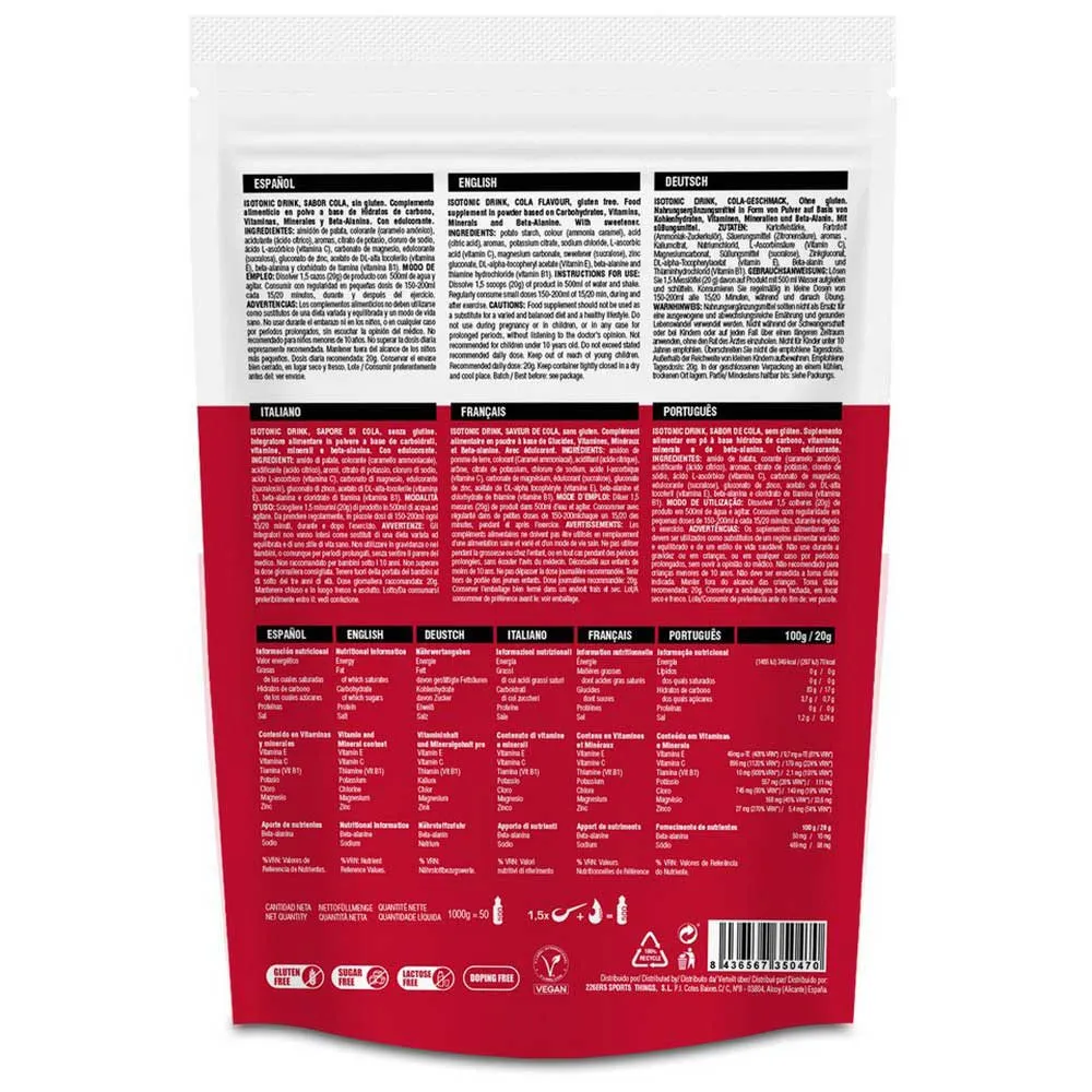 226ERS Isotonisk Pulverdryck Cola 1kg, One size 226ERS Isotonisk Pulverdryck Cola 1kg, One size