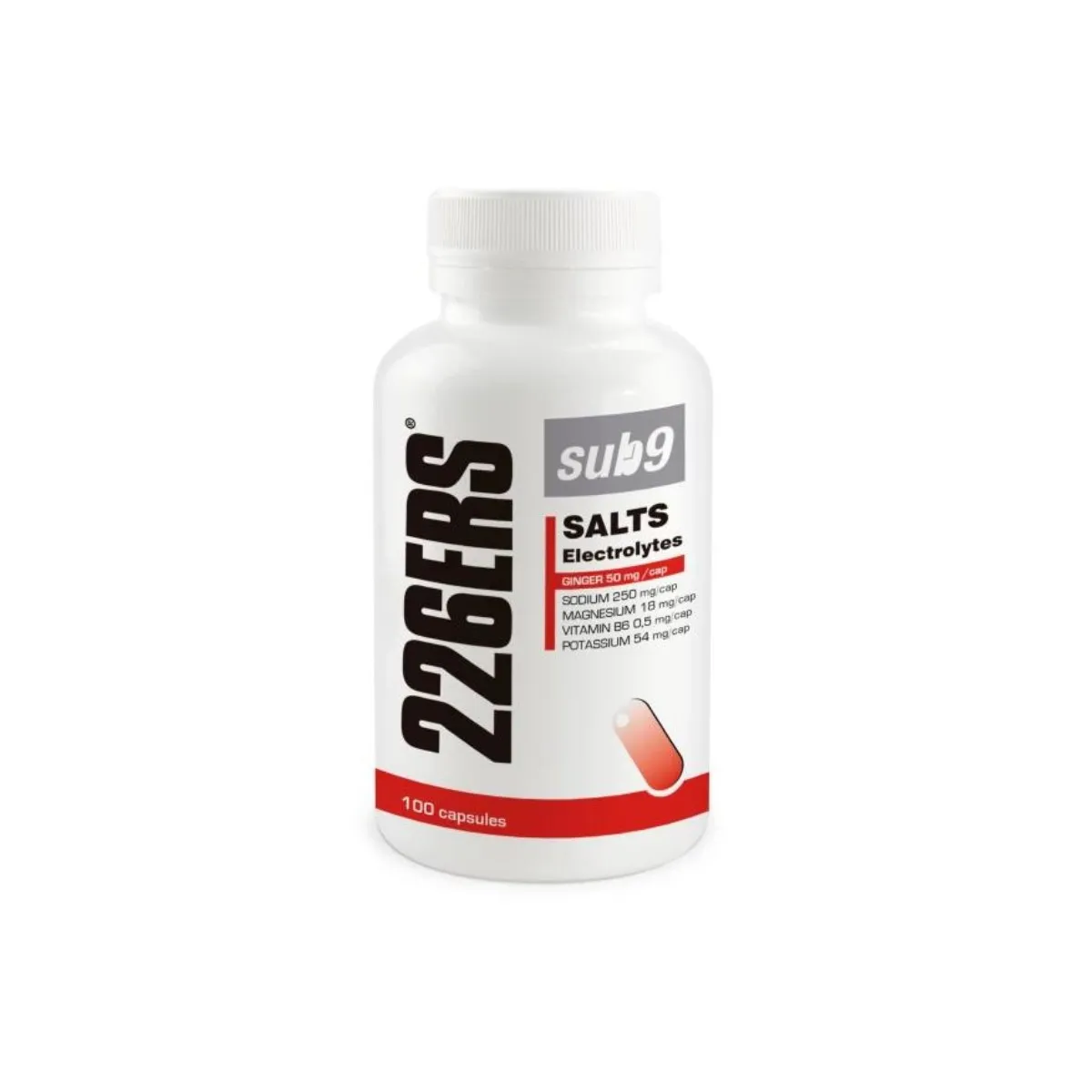 226ERS Mineral Salts SUB9 Electrolytes, Ginger, 100 Capsules