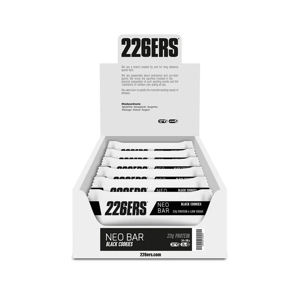 226ERS Neo Proteinbarslåda Svarta Kakor 23g 24 Enheter, One size