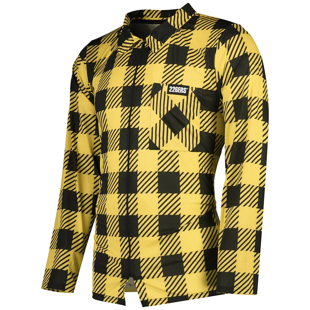 226ERS Plaid Cycling Långärmad Trikå