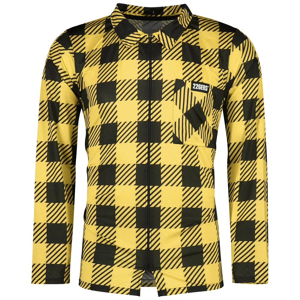 226ERS Plaid Cycling Långärmad Trikå