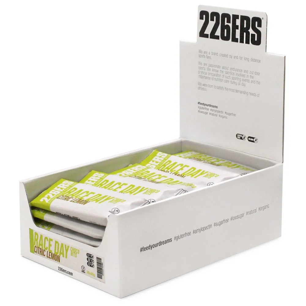 226ERS Race Day Choco Bits Energibar Låda Citron 40g 30 Enheter, One size 226ERS Race Day Choco Bits Energibar Låda Citron 40g 30 Enheter, One size