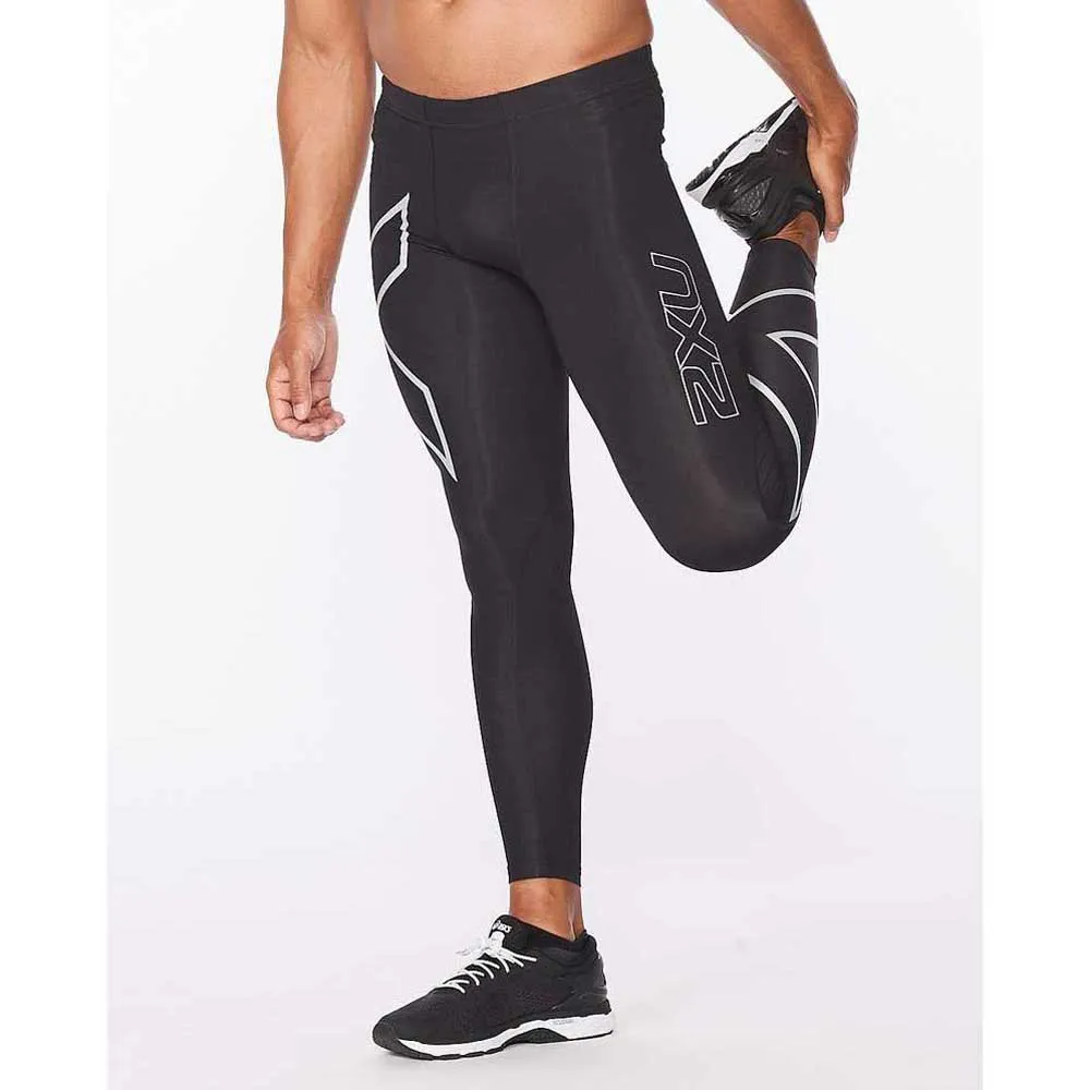 2XU Accelerate 3/4 Leggings male, Black / silver, Regular
