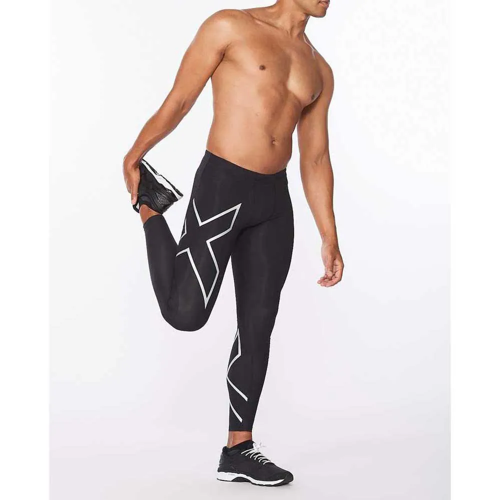 2XU Accelerate 3/4 Leggings male, Black / silver, Regular
