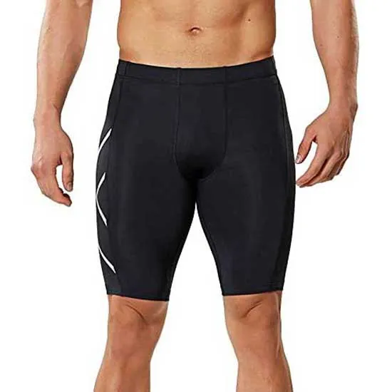 2XU Accelerate Compression Korta Leggings male, Black / tango 2XU Accelerate Compression Korta Leggings male, Black / tango