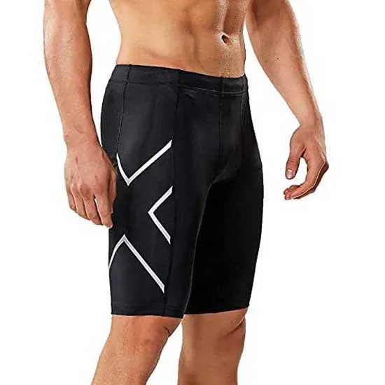 2XU Accelerate Compression Korta Leggings male, Black / tango 2XU Accelerate Compression Korta Leggings male, Black / tango