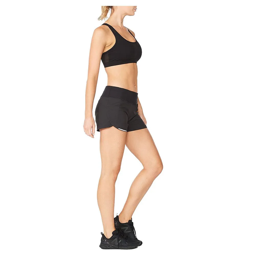 2XU Aero 4 ´´ Shorts female, Black / silver reflective 2XU Aero 4 ´´ Shorts female, Black / silver reflective