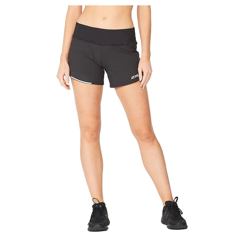 2XU Aero 4 ´´ Shorts female, Black / silver reflective 2XU Aero 4 ´´ Shorts female, Black / silver reflective