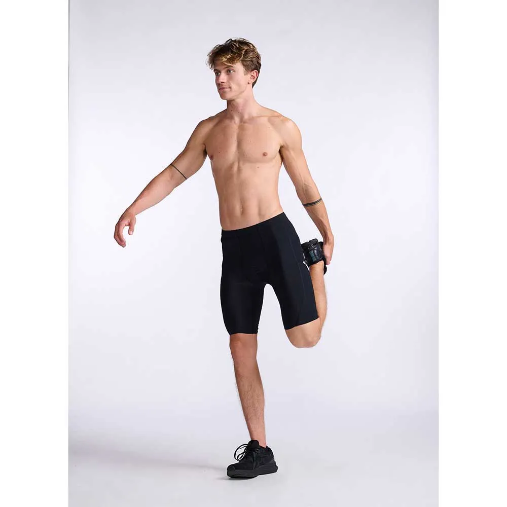 2XU Aero Compression Korta Leggings male, Black / silver reflective