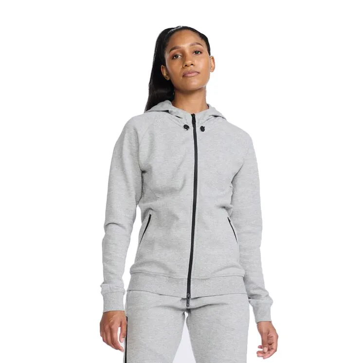 2XU Commute Sweatshirt Med Dragkedja female, Grey marle / black 2XU Commute Sweatshirt Med Dragkedja female, Grey marle / black