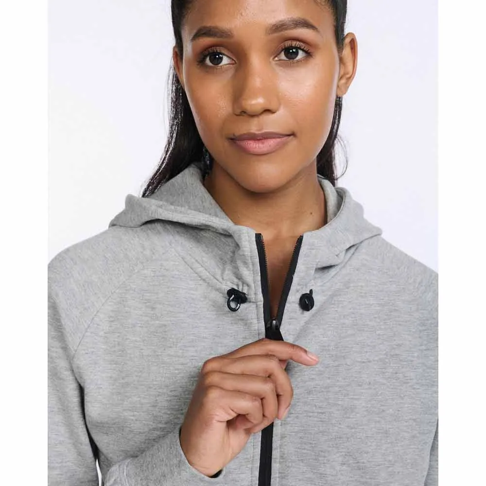 2XU Commute Sweatshirt Med Dragkedja female, Grey marle / black 2XU Commute Sweatshirt Med Dragkedja female, Grey marle / black