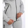 2XU Commute Sweatshirt Med Dragkedja female, Grey marle / black