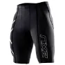 2XU Compression Logo Korta Leggings male, Black / silver, Regular