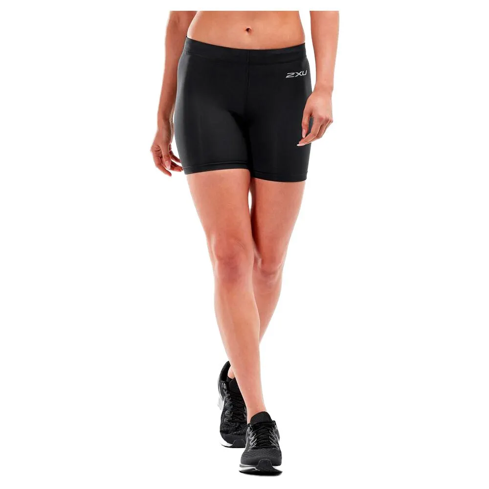 2XU Core Compression Game Day 5´´ Korta Leggings female, Black / silver